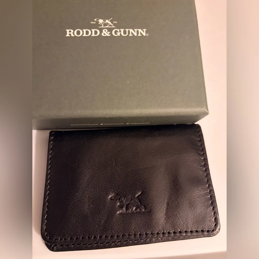 Rodd & Gunn Black Leather Card & Key Holder